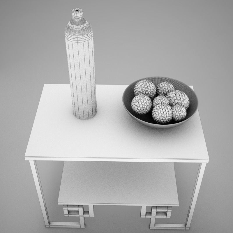 Living side Table 3D model_19