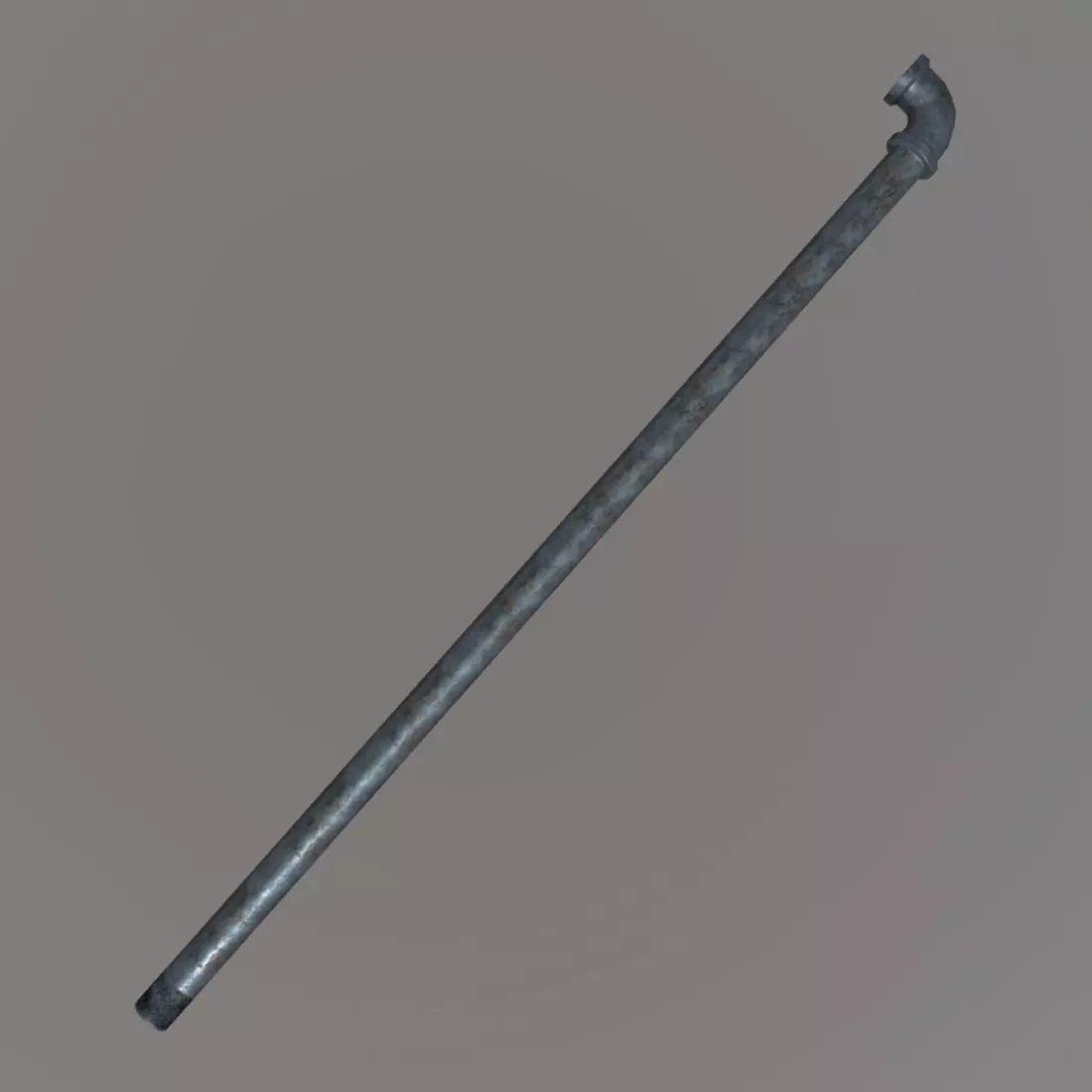 Pipe - metal Low-poly 3D model_0