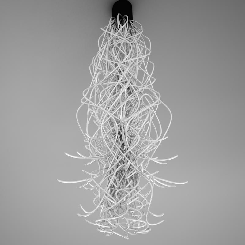 Spaghetti Lamp HD 3D model_7