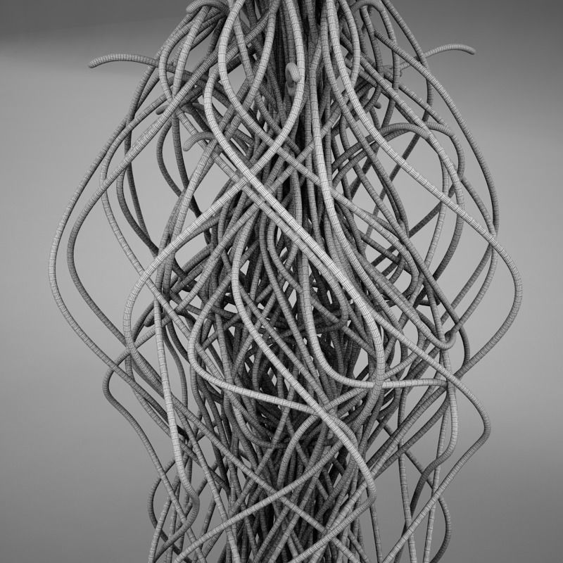 Spaghetti Lamp HD 3D model_11