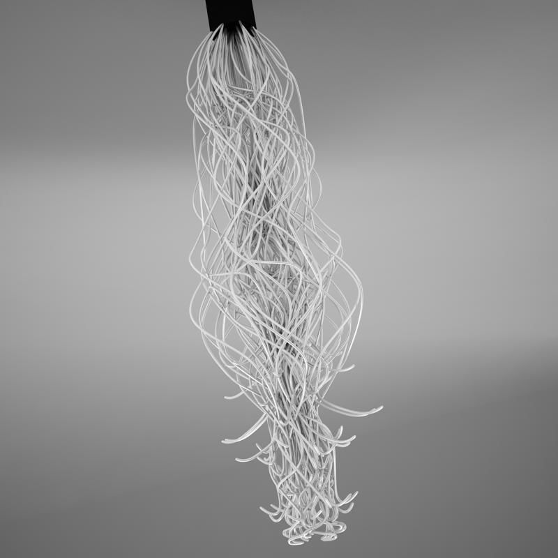 Spaghetti Lamp HD 3D model_5