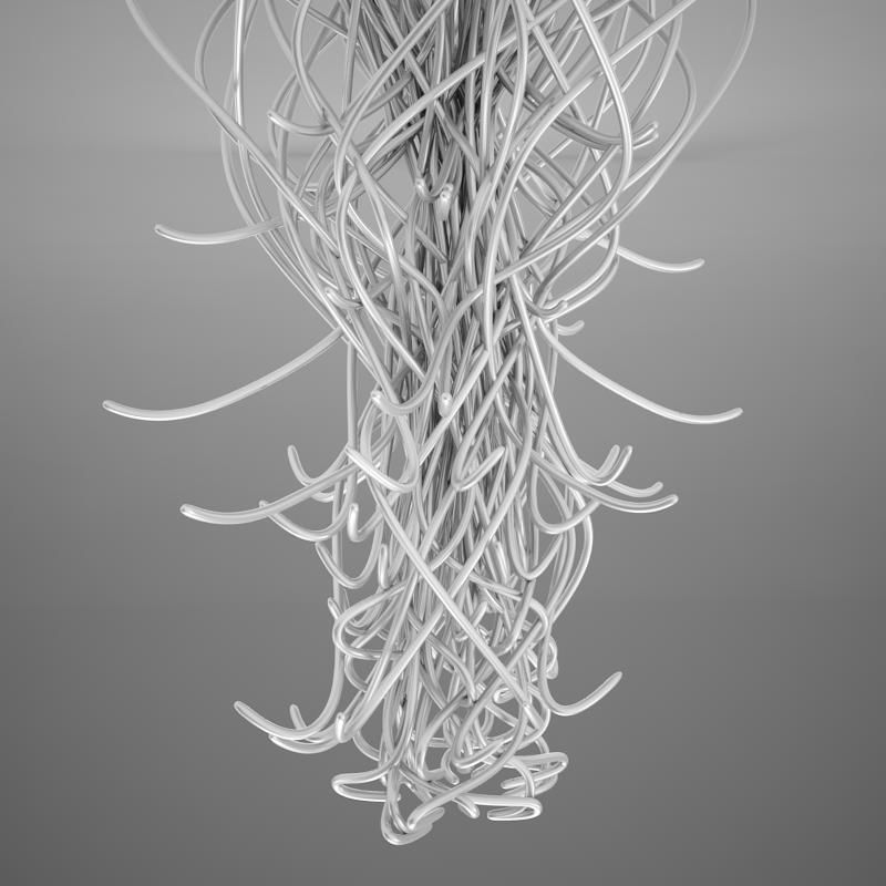Spaghetti Lamp HD 3D model_1