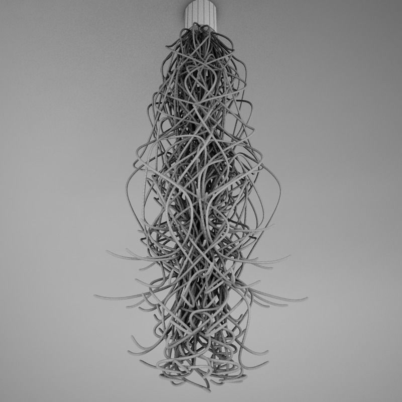 Spaghetti Lamp HD 3D model_14