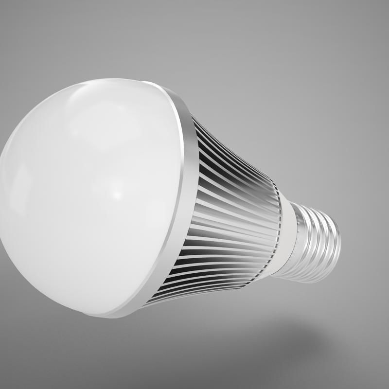LED Light Bulb HD 3D model_7