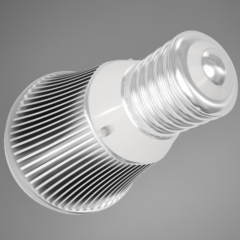 LED Light Bulb HD 3D model_3