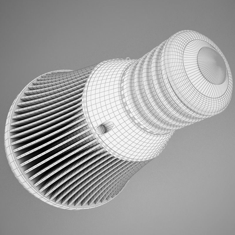 LED Light Bulb HD 3D model_12