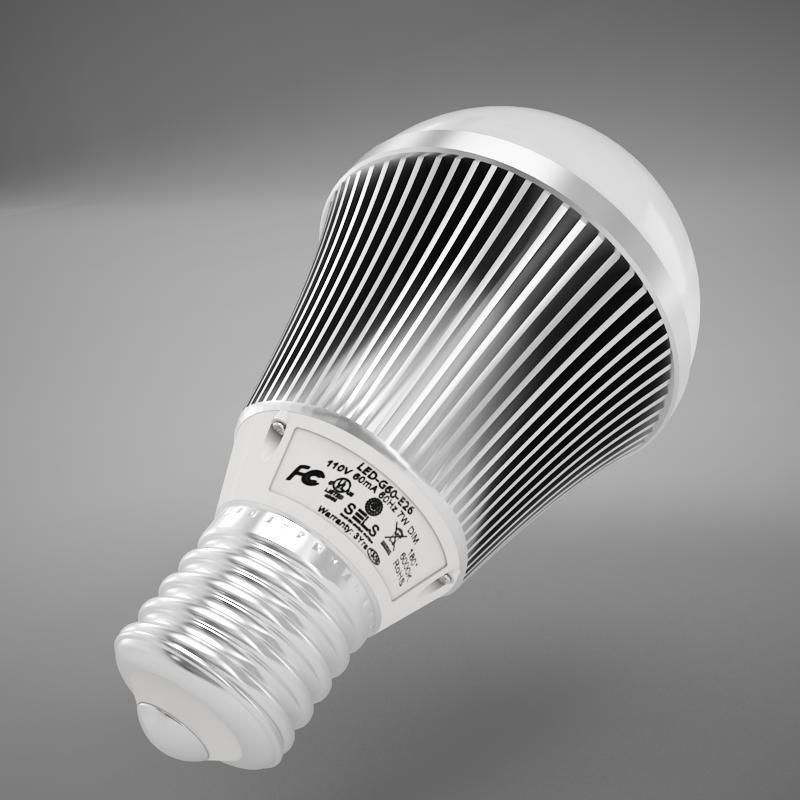 LED Light Bulb HD 3D model_6