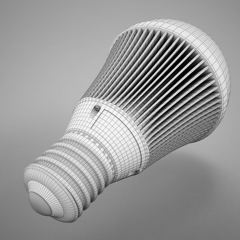 LED Light Bulb HD 3D model_16