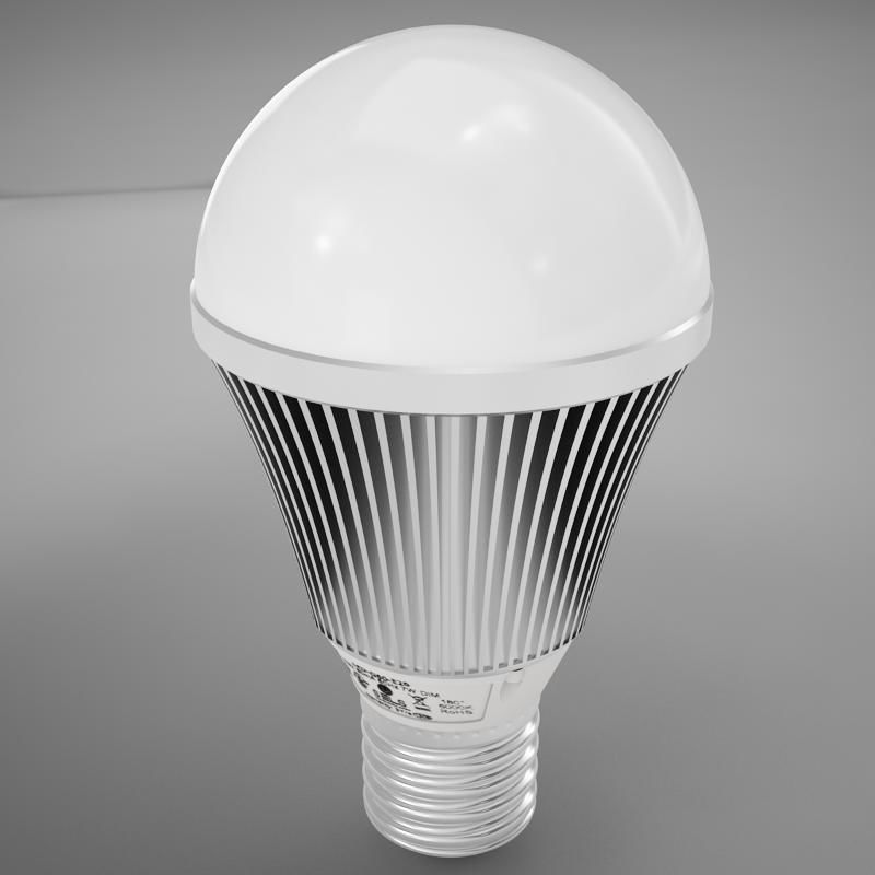 LED Light Bulb HD 3D model_1