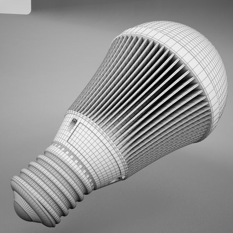 LED Light Bulb HD 3D model_13