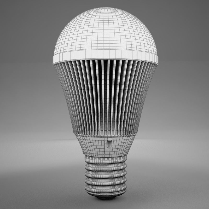 LED Light Bulb HD 3D model_11