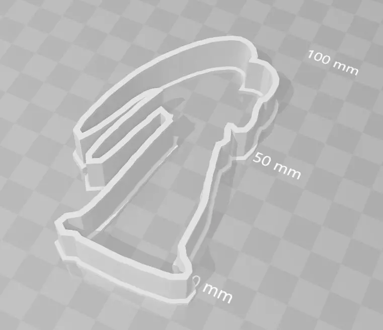 Weeping Angel Dr Who cookie cutter 3D print model_0