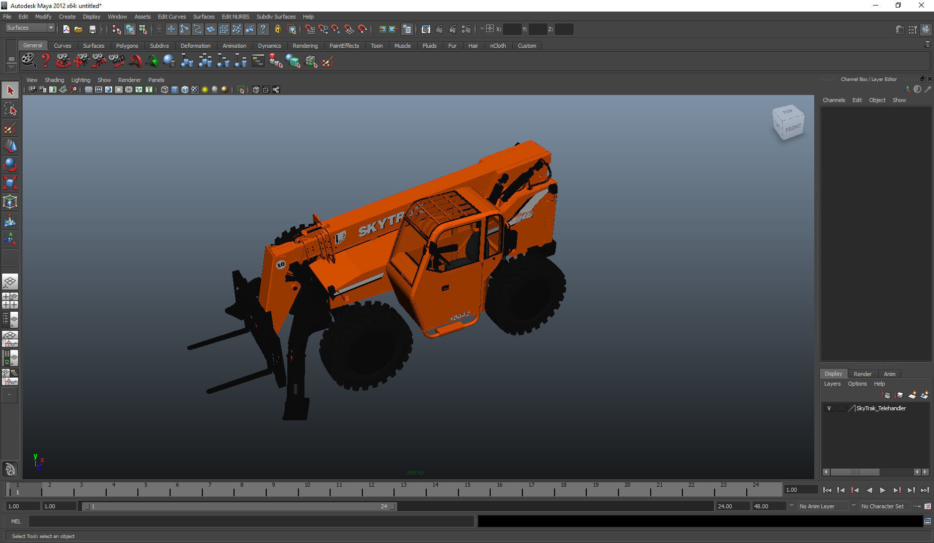 JLG 10042 SkyTrak Telehandlers 3D model_18