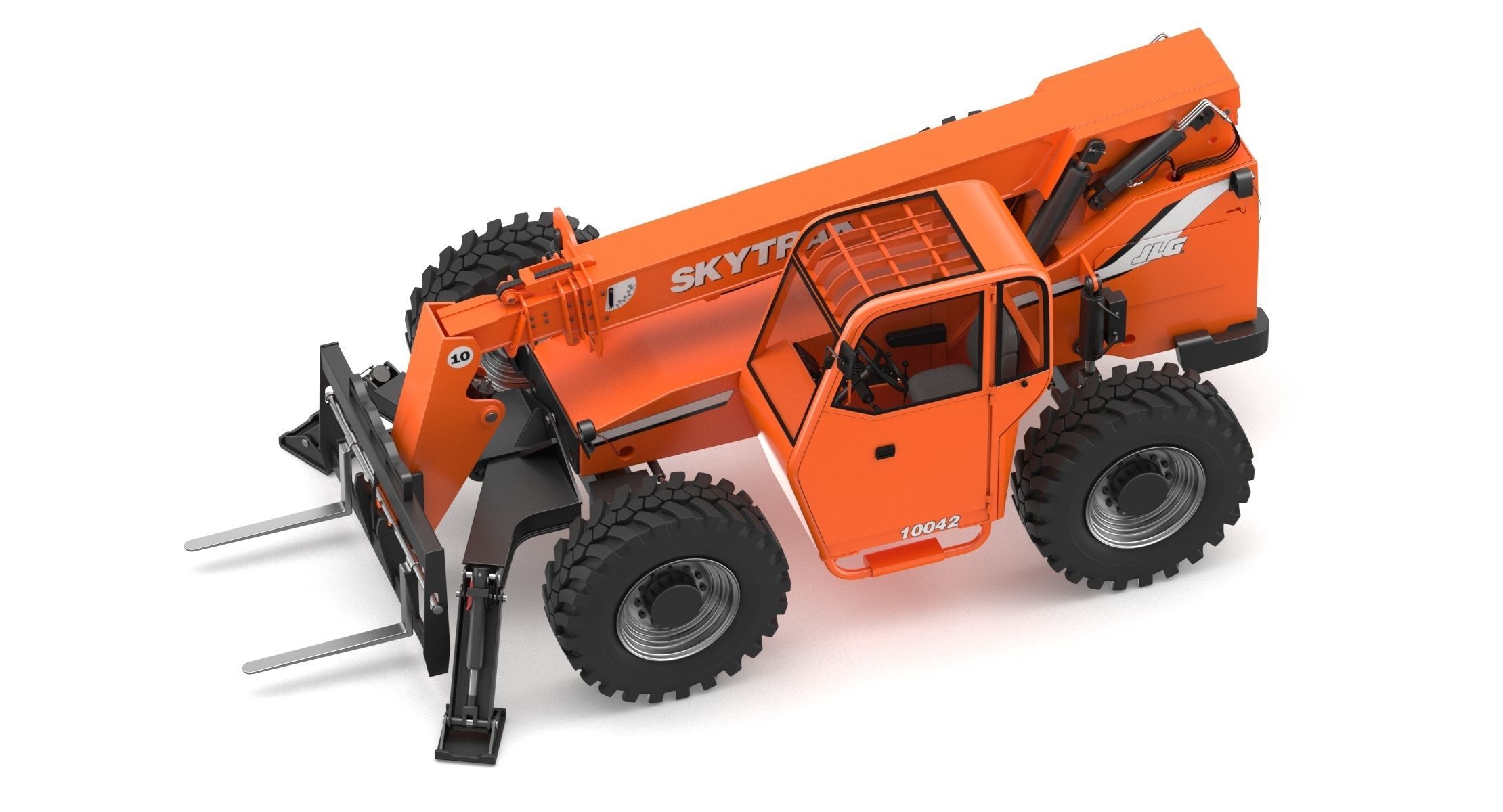 JLG 10042 SkyTrak Telehandlers 3D model_1