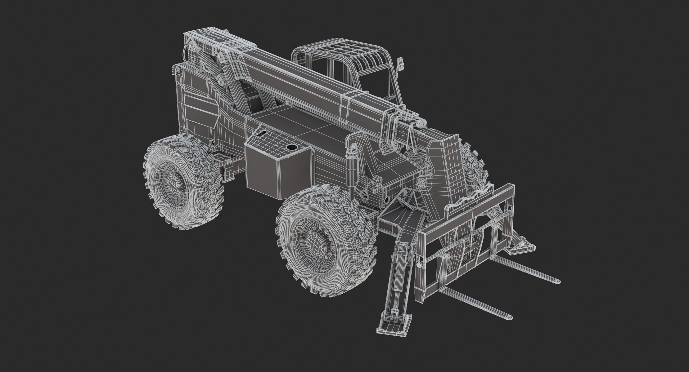 JLG 10042 SkyTrak Telehandlers 3D model_24