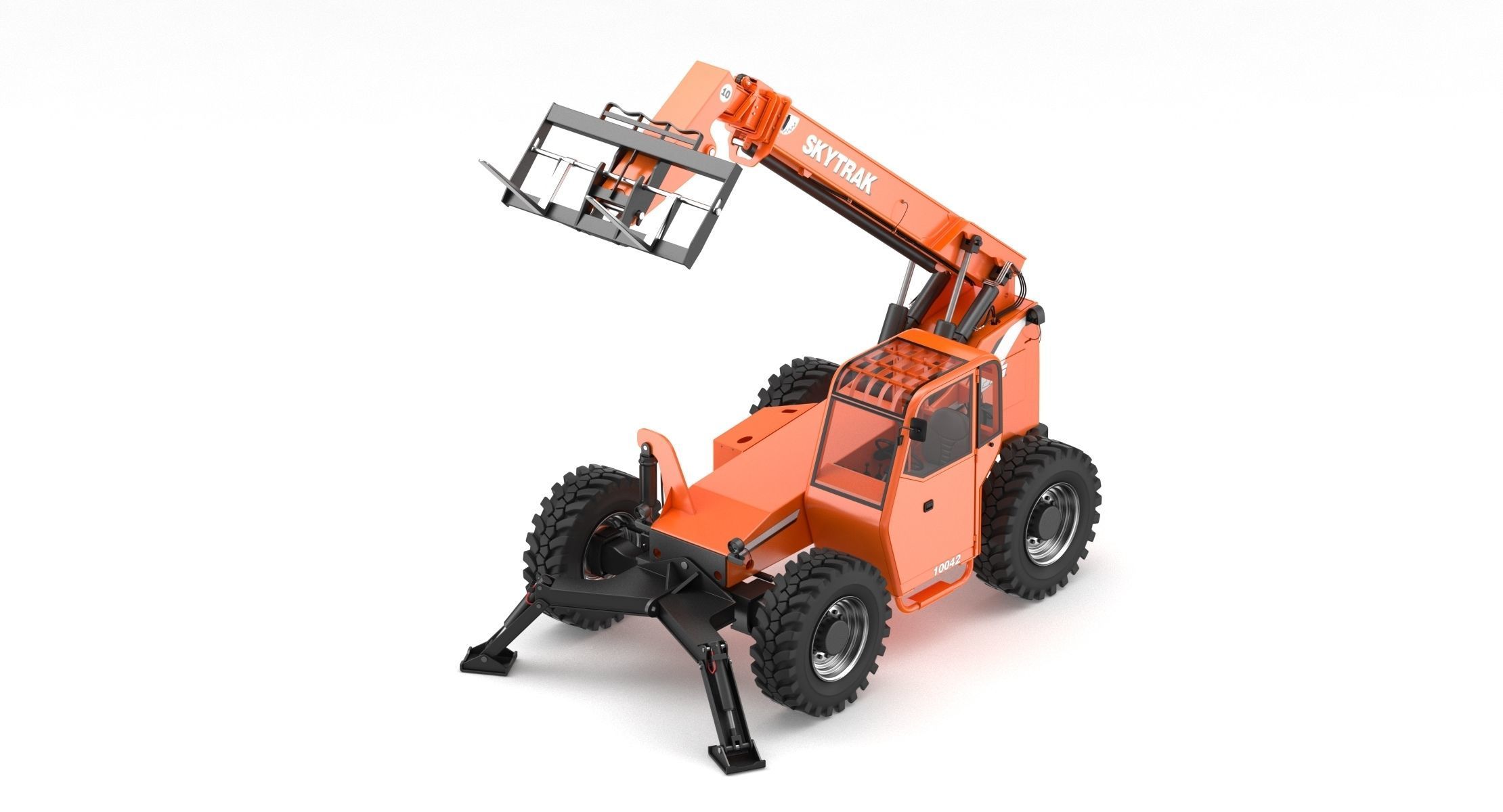 JLG 10042 SkyTrak Telehandlers 3D model_14