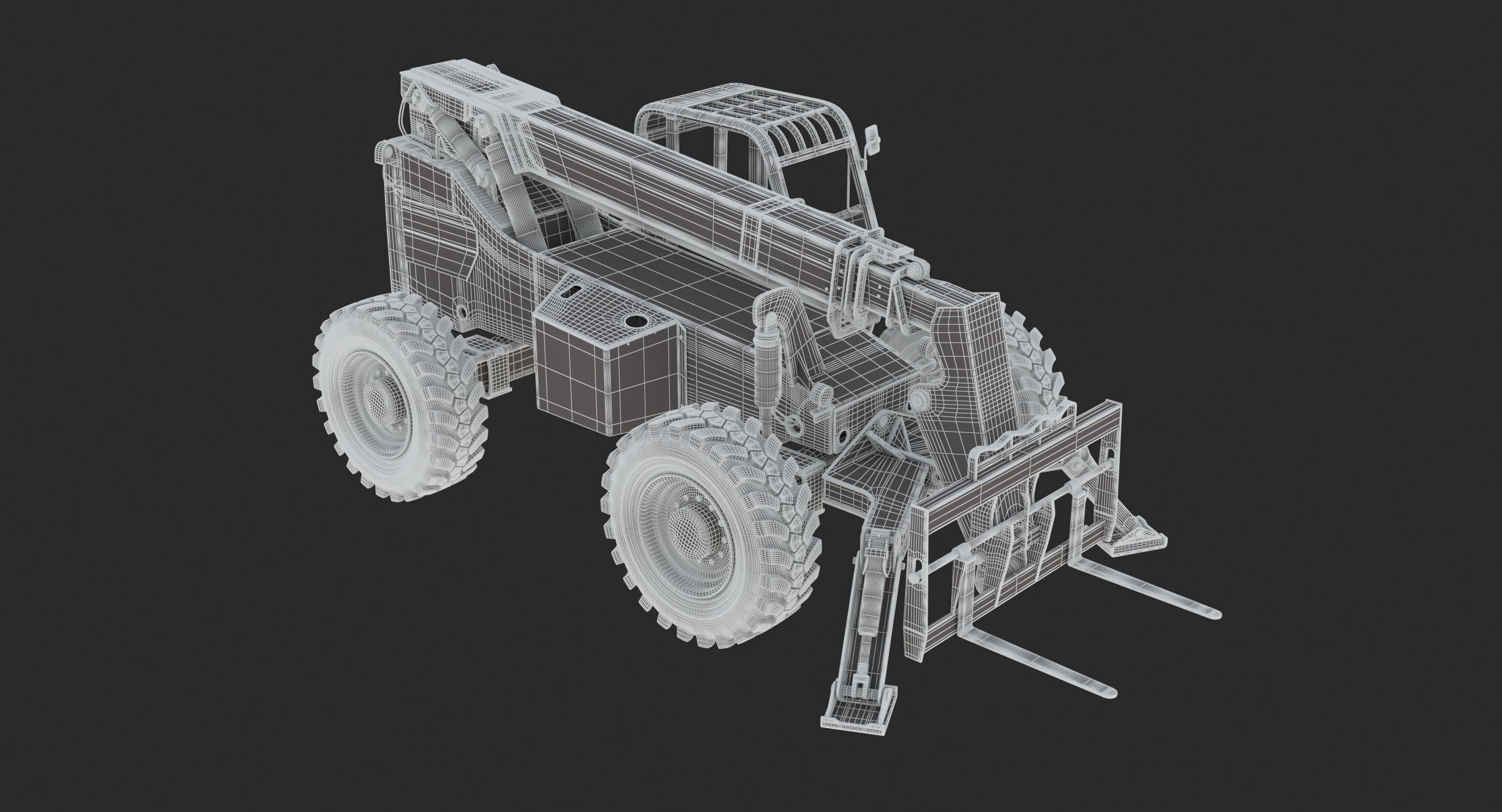 JLG 10042 SkyTrak Telehandlers 3D model_25