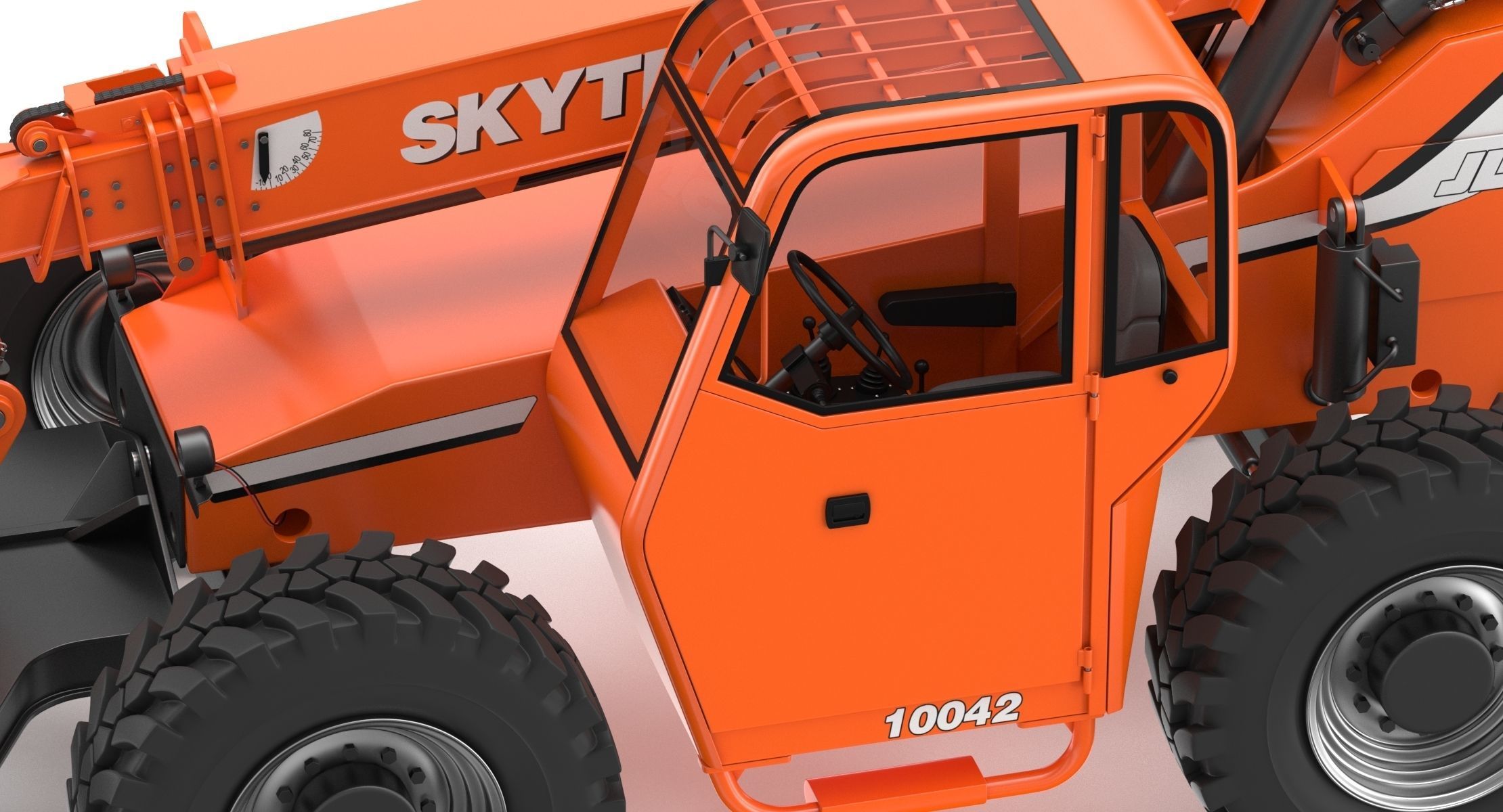 JLG 10042 SkyTrak Telehandlers 3D model CGTrader