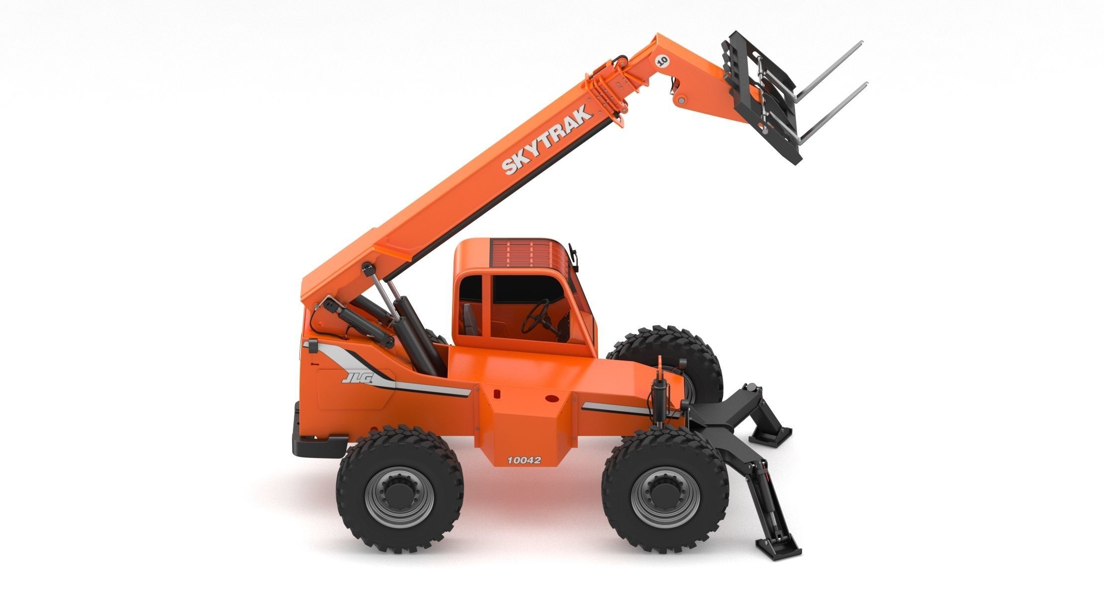 JLG 10042 SkyTrak Telehandlers 3D model_15