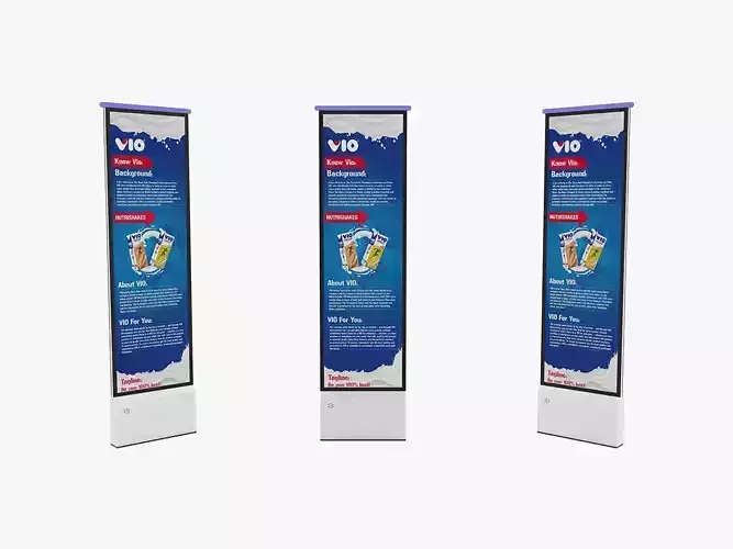 AM Alarm System Security Gate with Advertising Banner