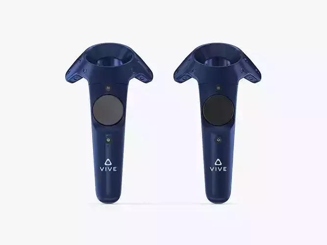 HTC Vive Pro Blue Controllers 3D model