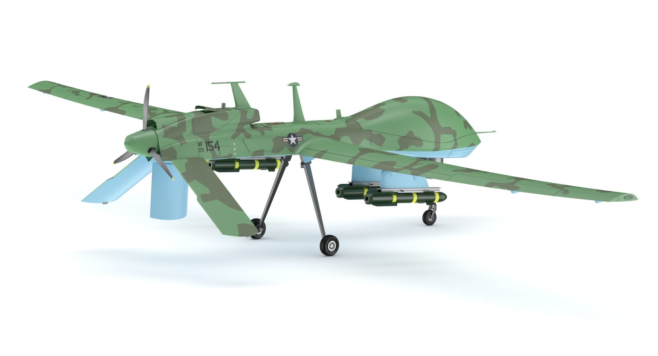 General Atomics MQ-1C Gray Eagle 3D model_4