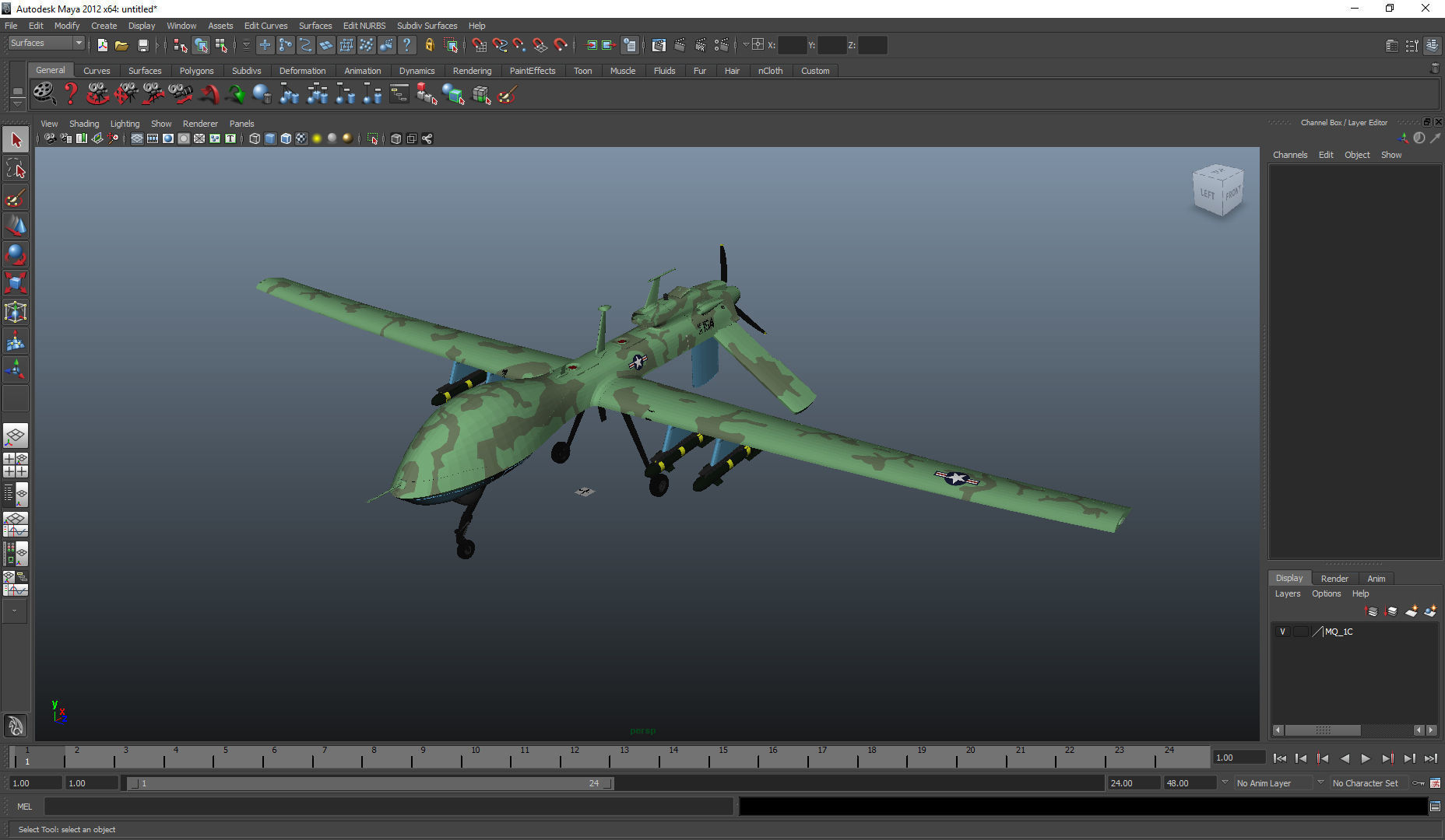 General Atomics MQ-1C Gray Eagle 3D model_15