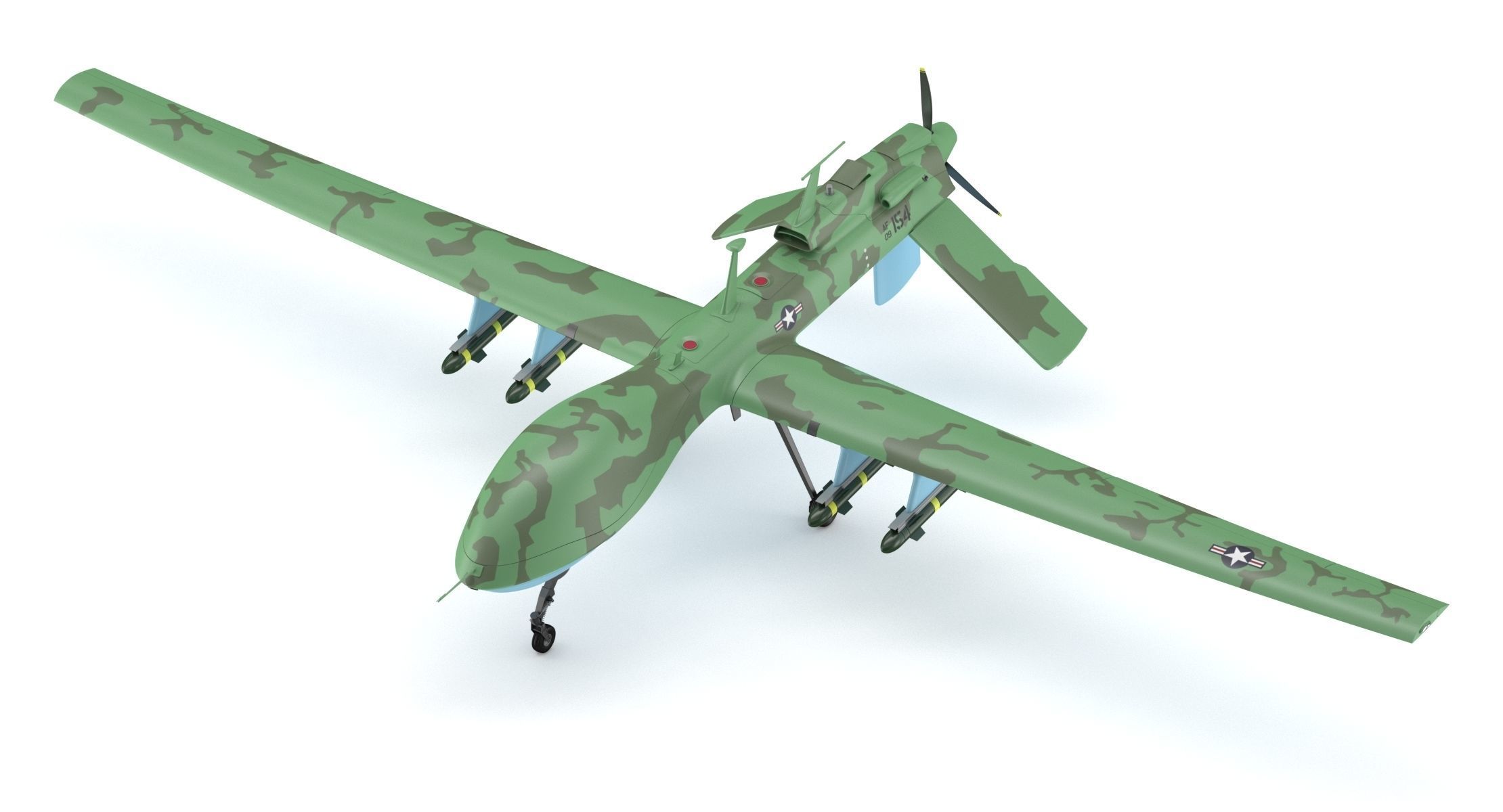 General Atomics MQ-1C Gray Eagle 3D model_1