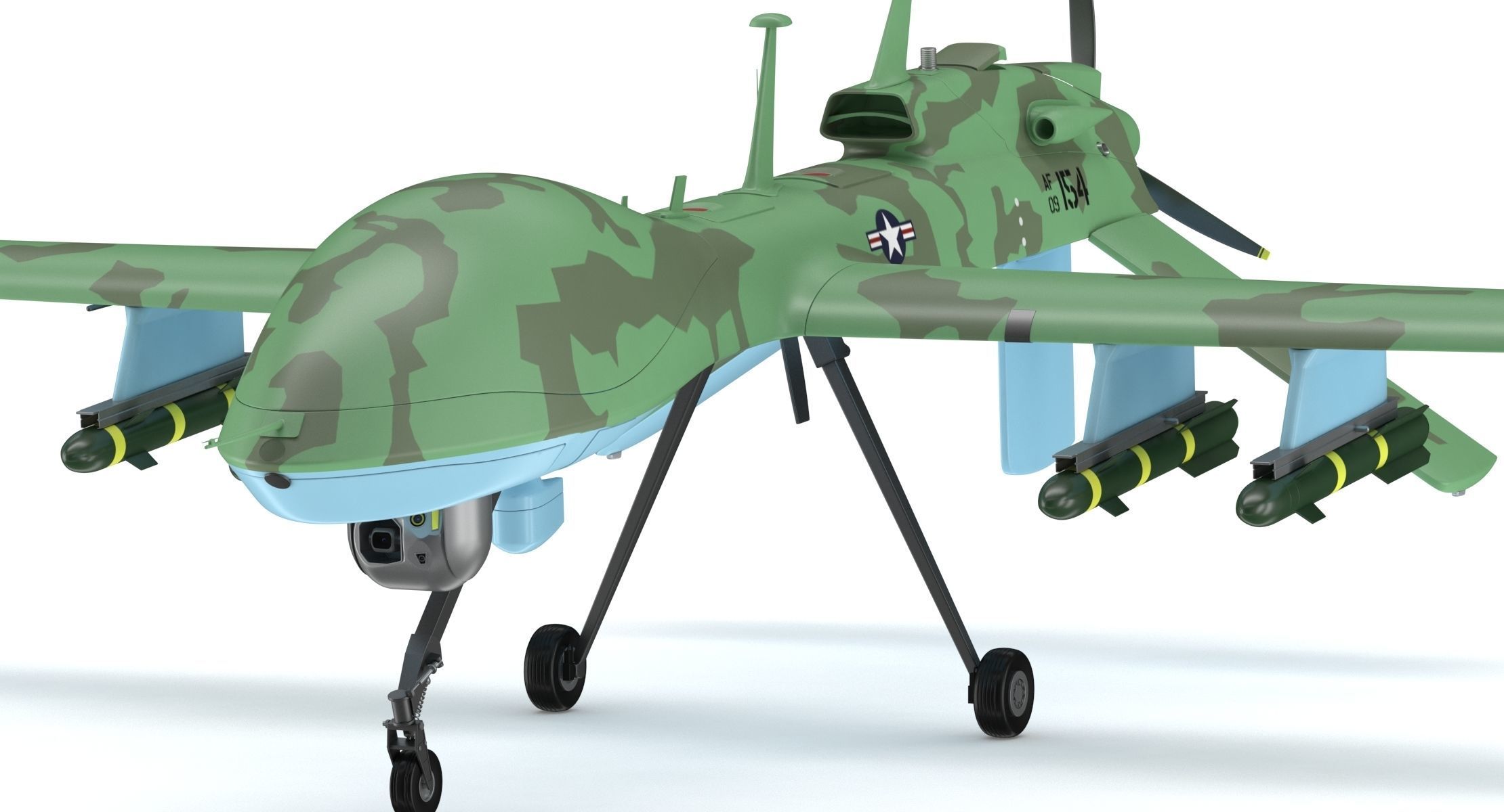 General Atomics MQ-1C Gray Eagle 3D model_7