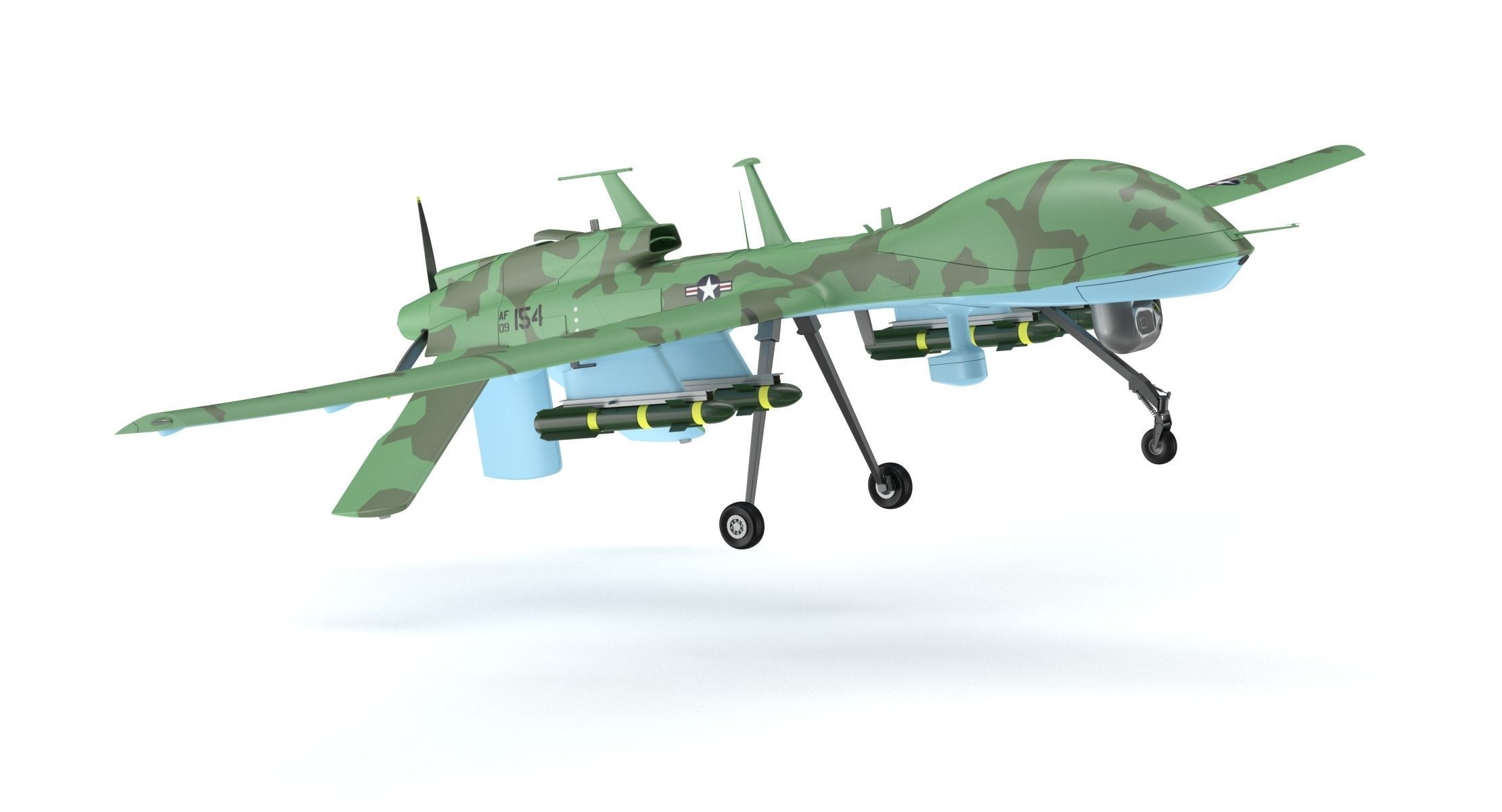 General Atomics MQ-1C Gray Eagle 3D model_5