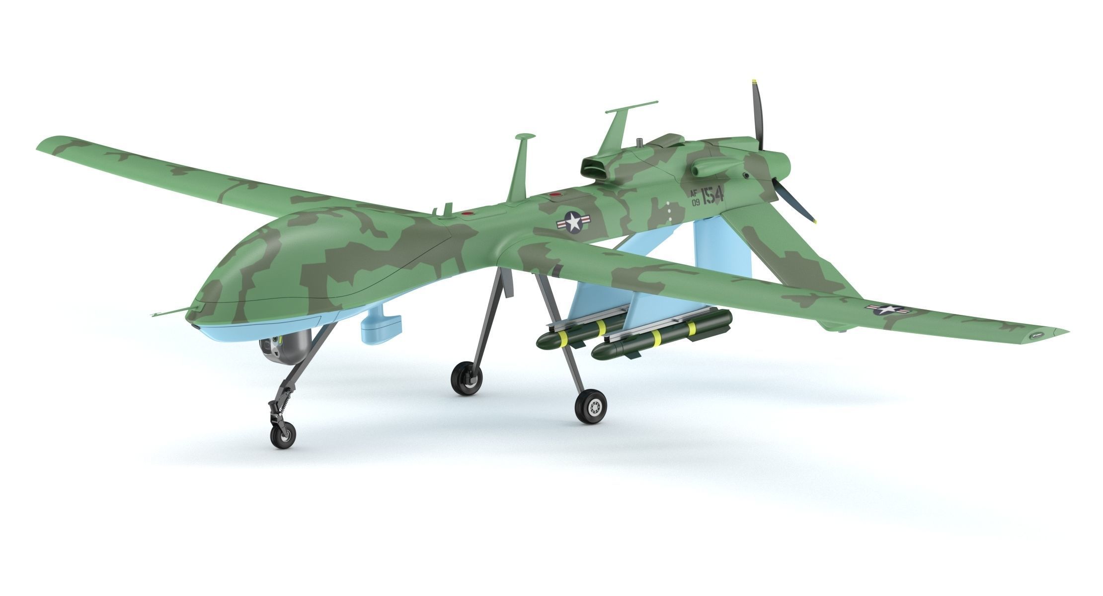 General Atomics MQ-1C Gray Eagle 3D model_2