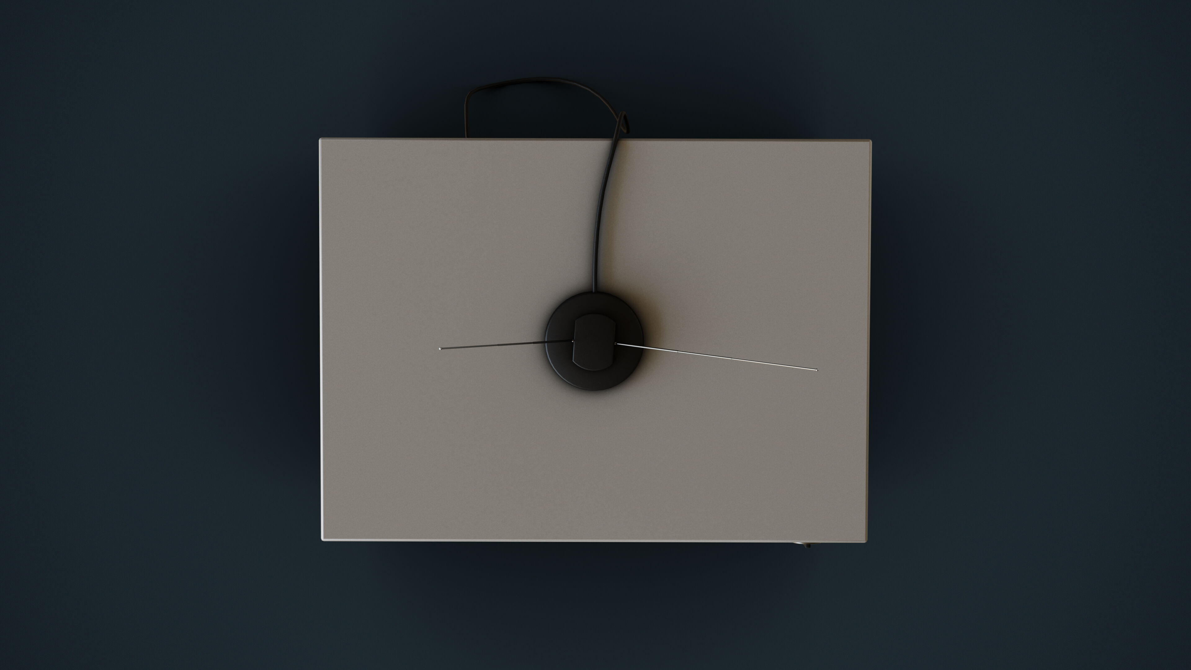 Classic Television Low-poly 3D model_5