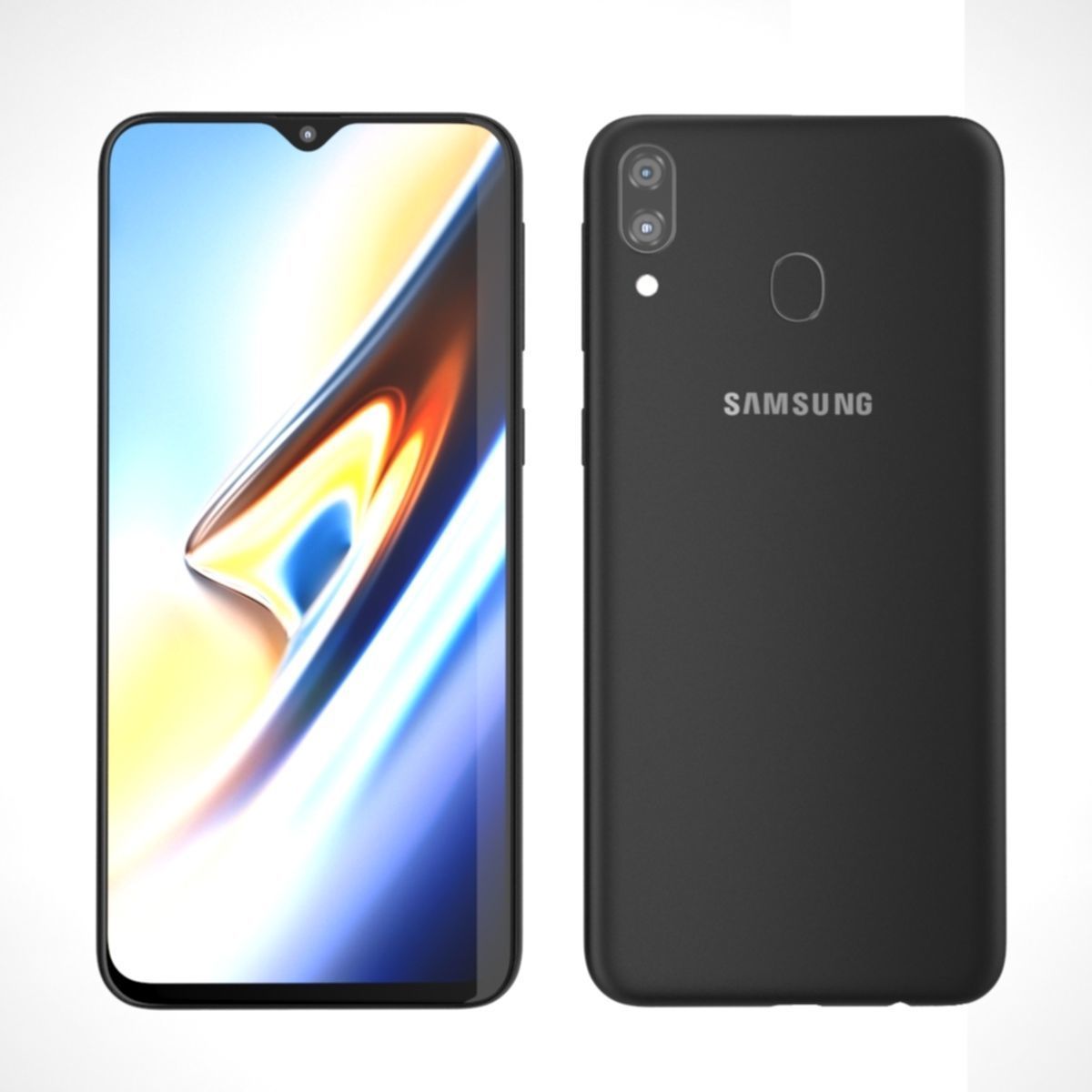 Samsung Galaxy M20 Black - Blu 3D model_9