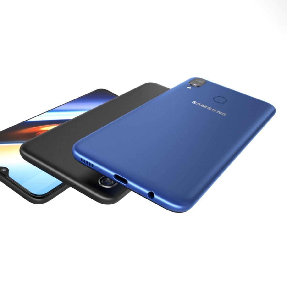 Samsung Galaxy M20 Black - Blu 3D model_6