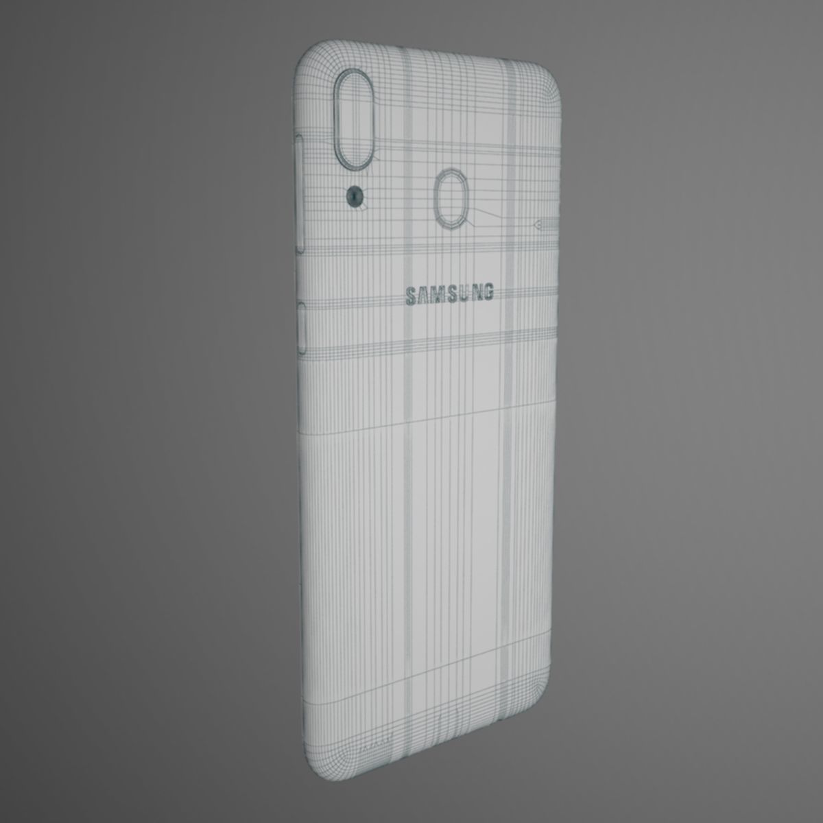 Samsung Galaxy M20 Black - Blu 3D model_11