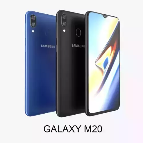 Samsung Galaxy M20 Black - Blu 3D model