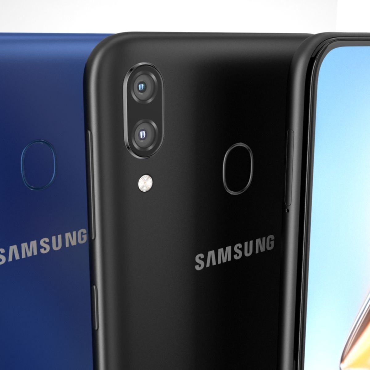 Samsung Galaxy M20 Black - Blu 3D model_1