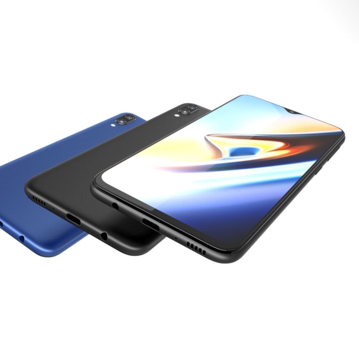 Samsung Galaxy M20 Black - Blu 3D model_4