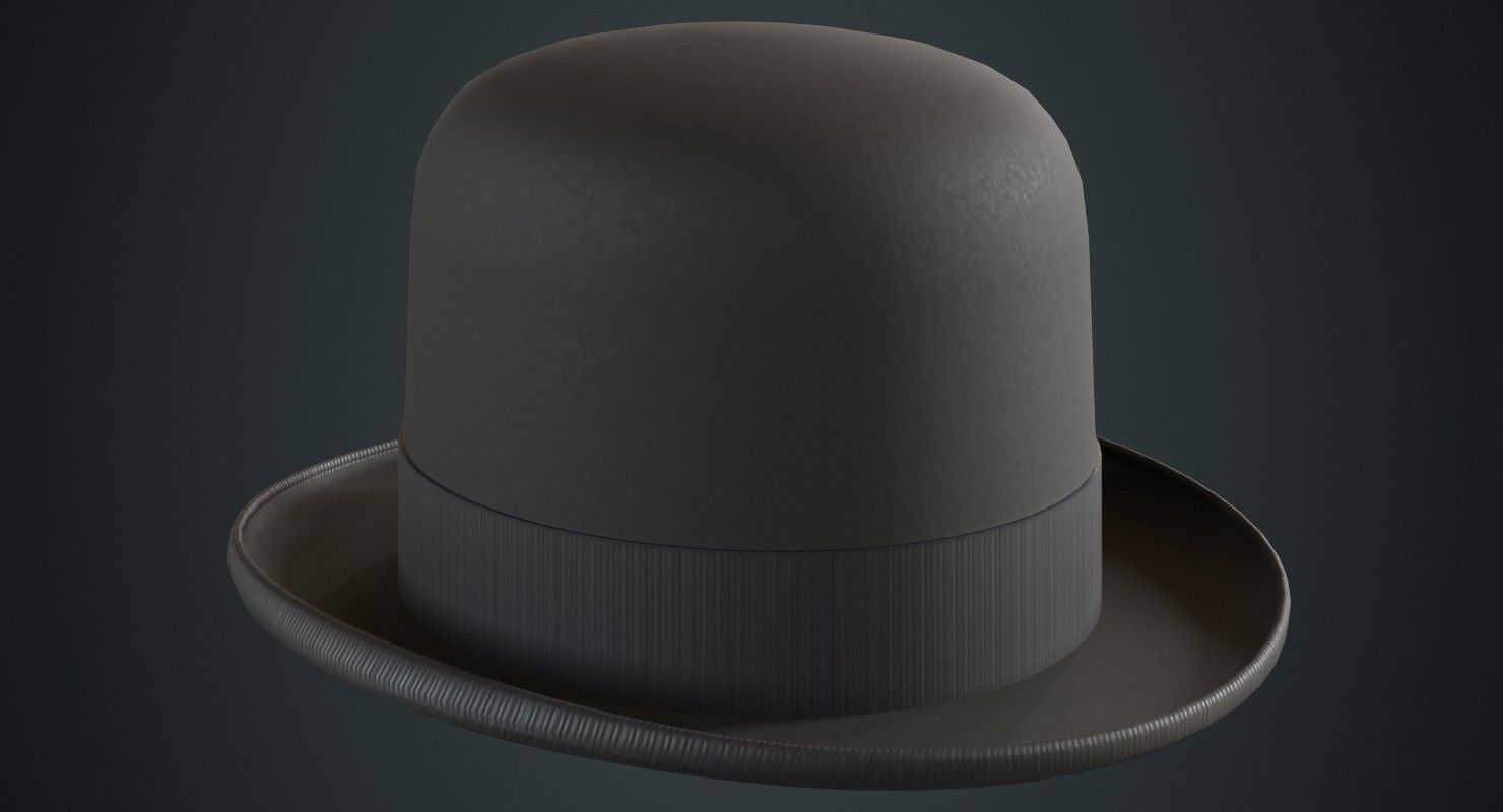 3D model Bowler Hat 2A VR / AR / low-poly | CGTrader