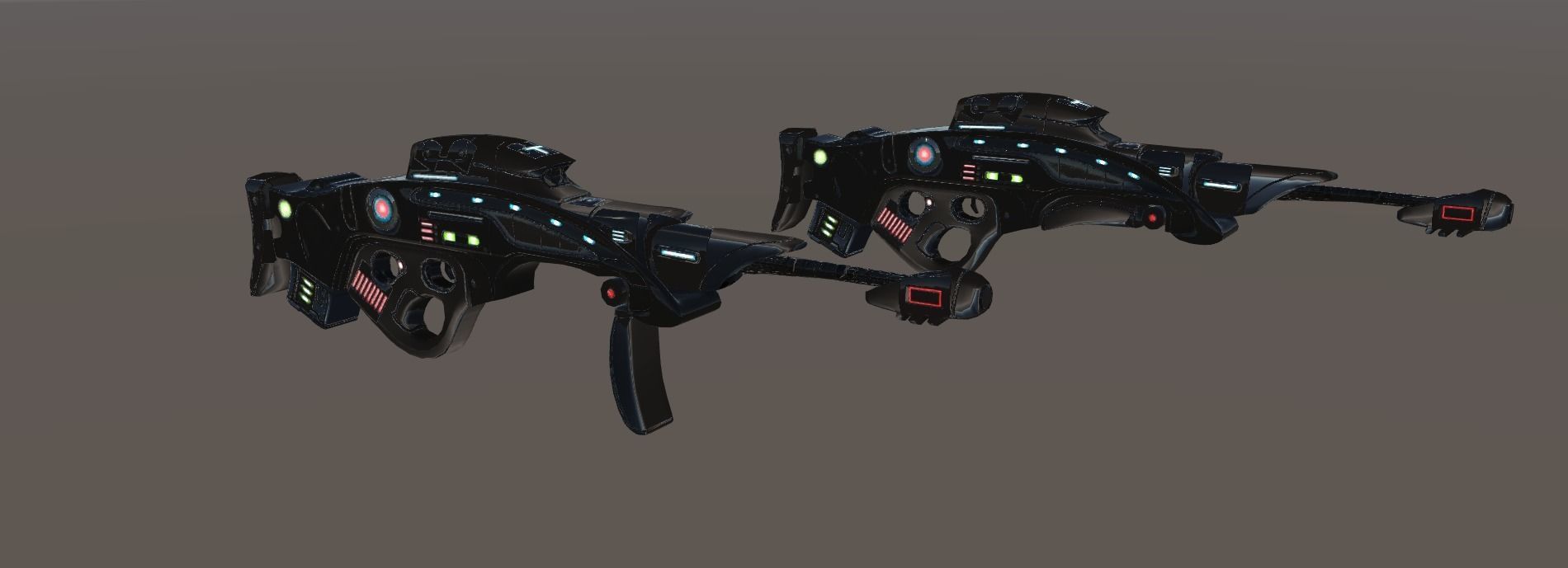 SCI FI GUN 2 Low-poly 3D model_6