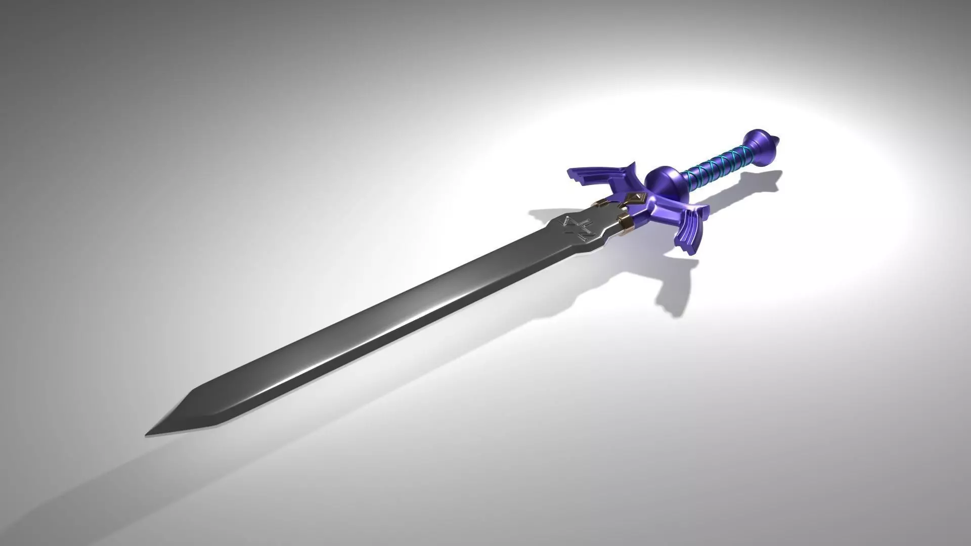 Legend of Zelda - Master Sword Low-poly 3D model_0