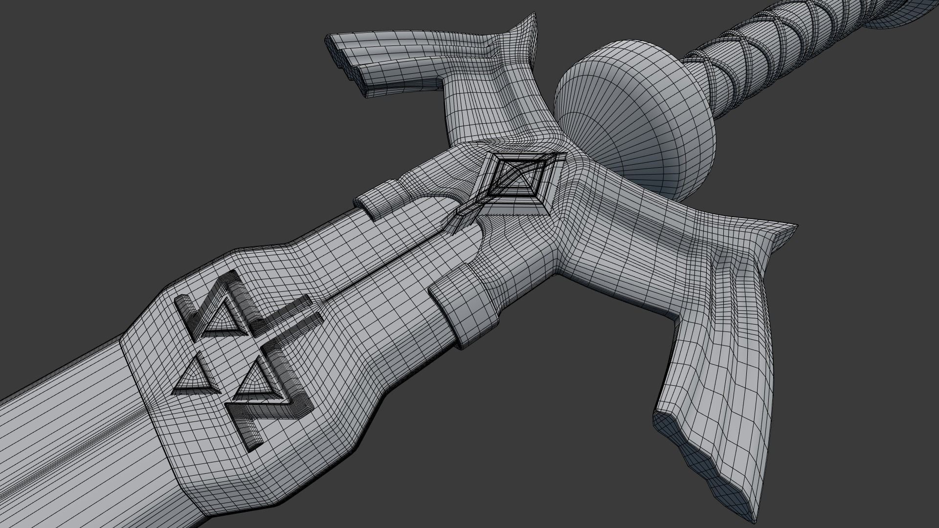 Legend of Zelda - Master Sword Low-poly 3D model_8