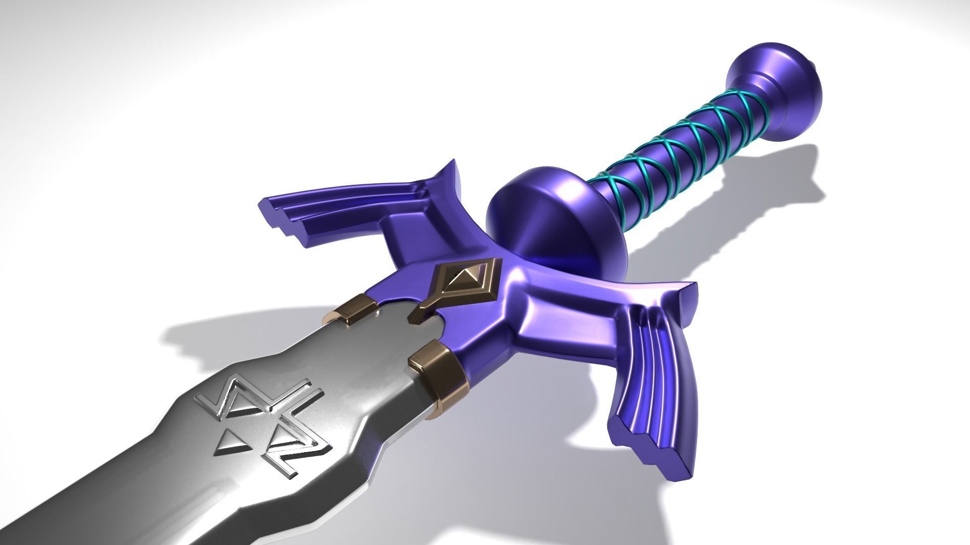 Legend of Zelda - Master Sword Low-poly 3D model_3