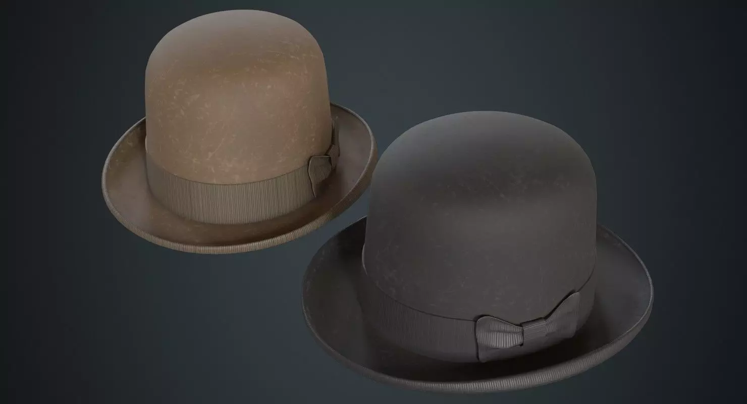 3D model Bowler Hat 2B VR / AR / low-poly | CGTrader