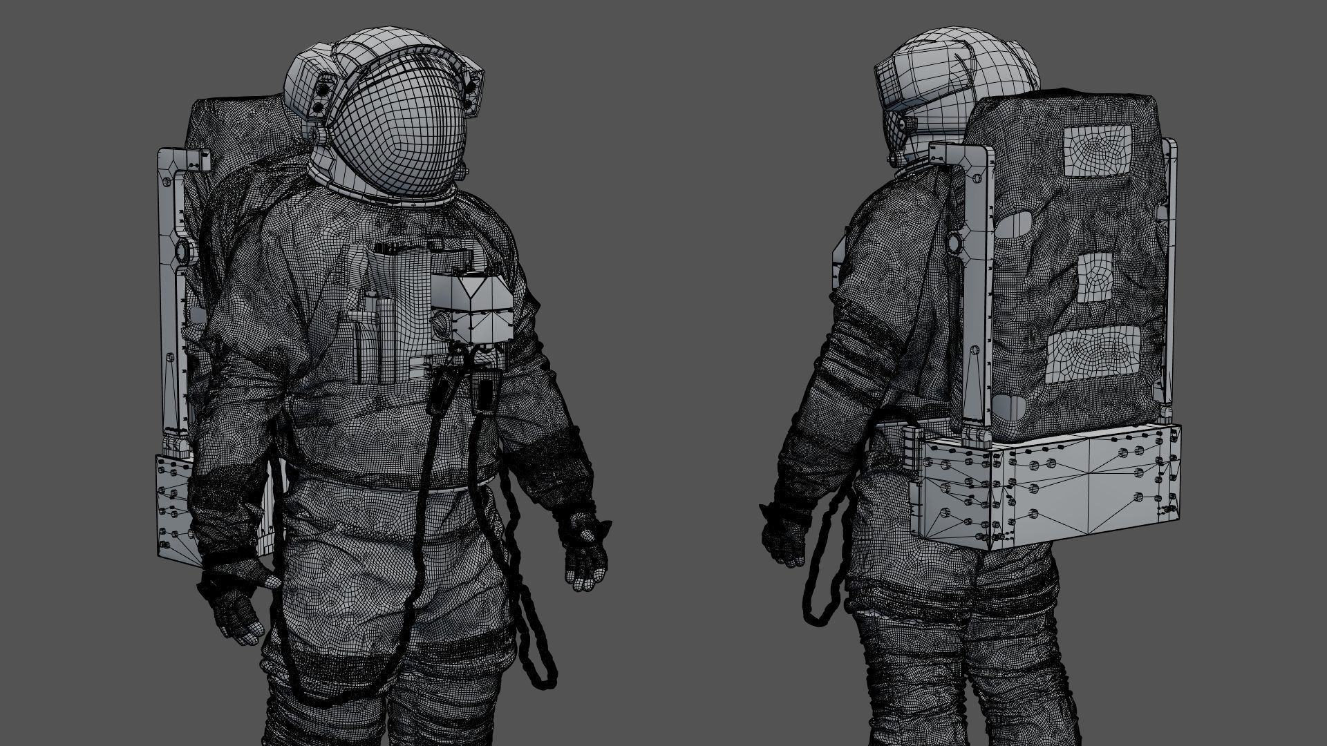 SPACESUIT Astronaut EMU SAFER 3D model_33