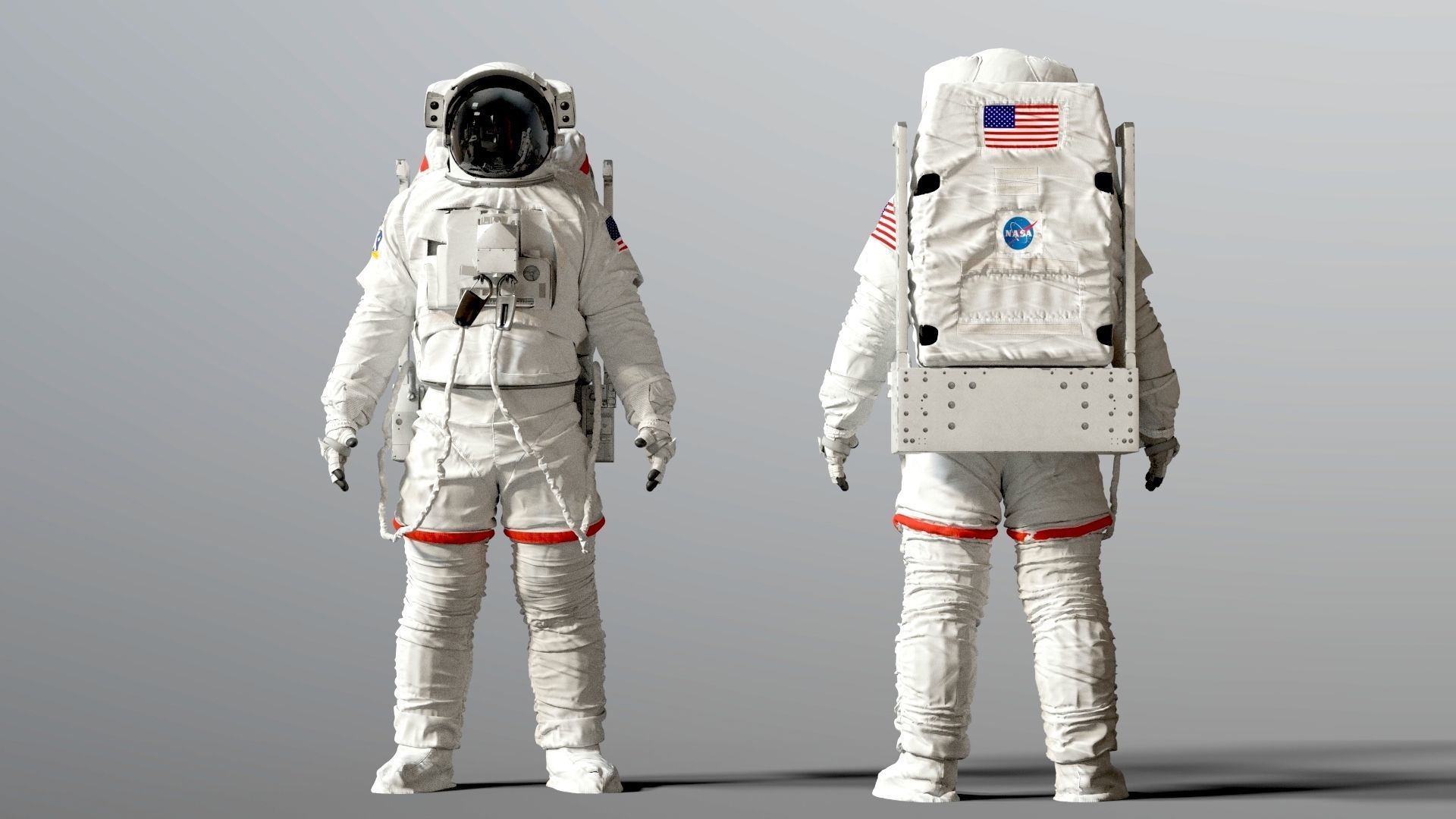 SPACESUIT Astronaut EMU SAFER 3D model_2