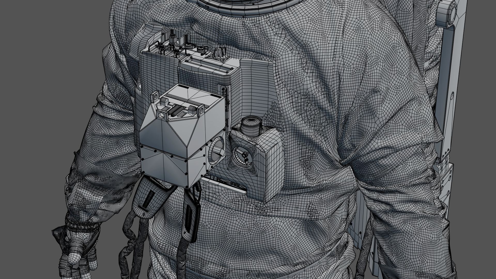 SPACESUIT Astronaut EMU SAFER 3D model_30