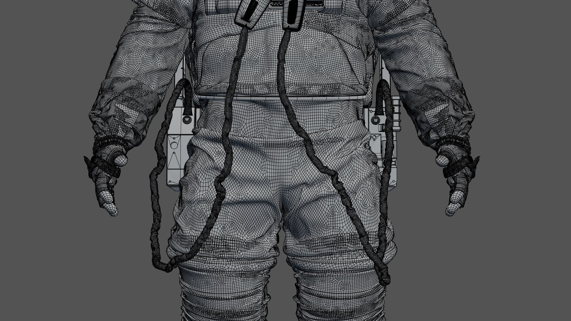 SPACESUIT Astronaut EMU SAFER 3D model_23