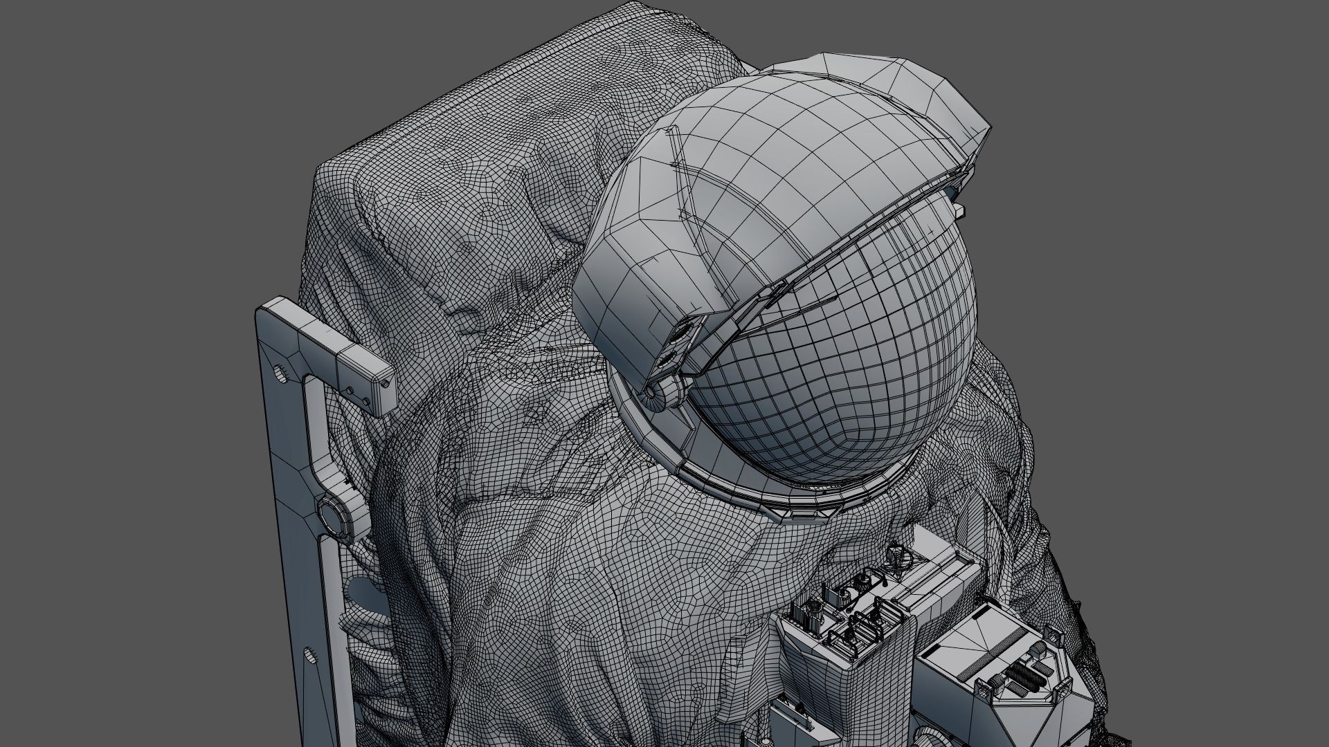 SPACESUIT Astronaut EMU SAFER 3D model_28