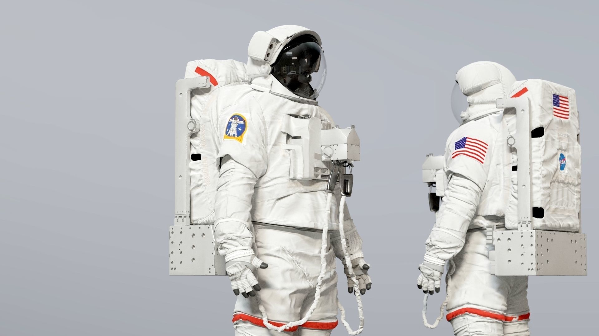 SPACESUIT Astronaut EMU SAFER 3D model_1